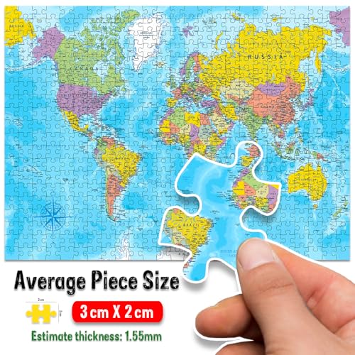 Image of World Map 500 Pieces Jigsaw Puzzle