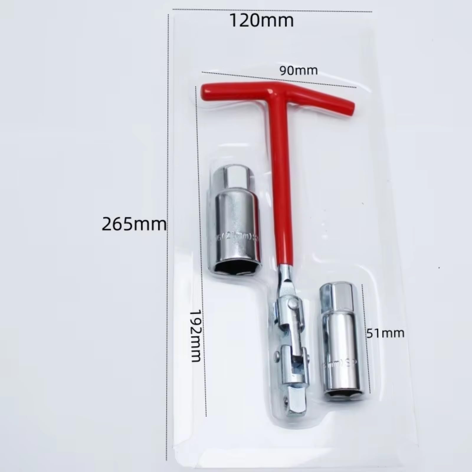 Klucz do świecy zapłonowej, 1 sztuka, zestaw narzędzi do naprawy samochodu 3 w 1, klucz nasadowy do świec zapłonowych, klucz z uchwytem T 18 mm/21 mm