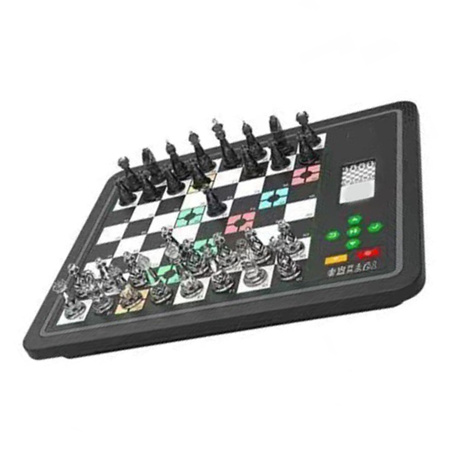 Elektronisches Schach, Computer-Schachbrett mit KI-Gegner, Elektronisches Schachspiel, 3 Spielmodi, Magnetisches Computer-Schachspiel, Computer-Schachspiel, Elektronisches (Black)