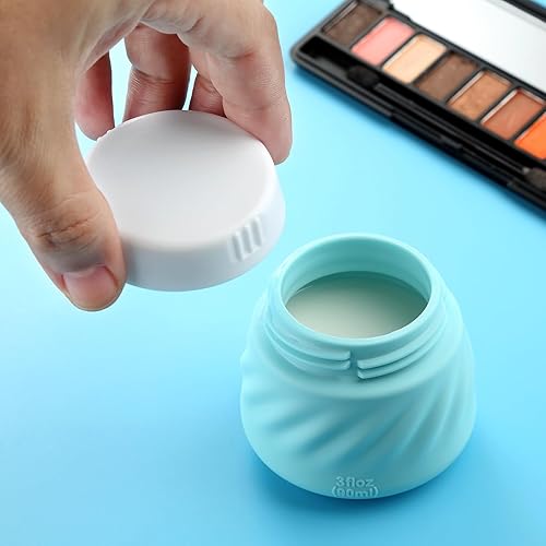 Vista 63 de Gemice Recipientes de viaje para artículos de aseo personal, tarros de crema de silicona aprobados por la TSA, tamaño de viaje con bolsa