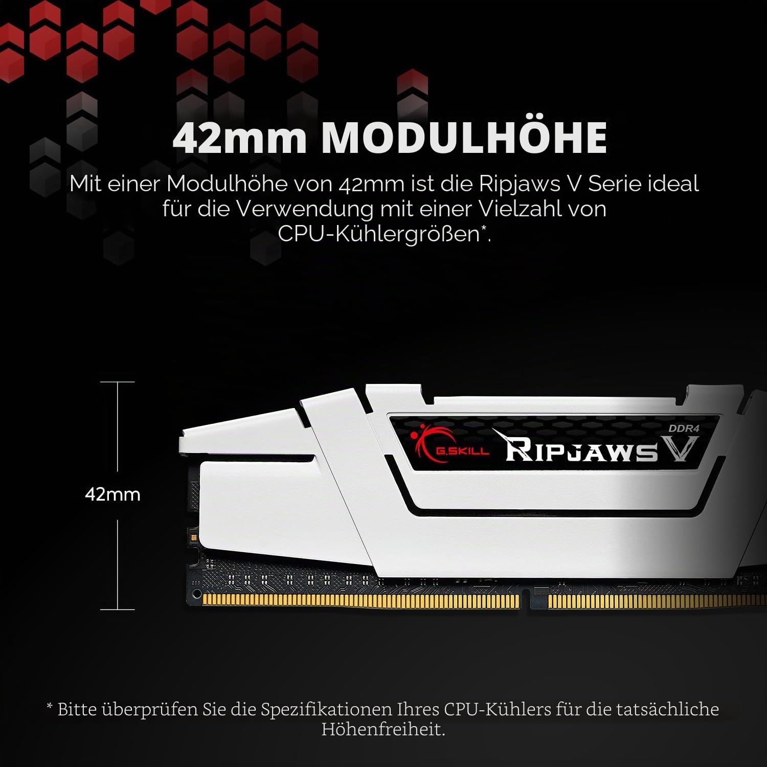 64GB-Kit G.Skill RipJaws V schwarz, DDR4-3200, CL16-18-18-38