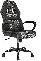 Vista 10 de Silla de juegos con función de masaje, sillas de piel sintética, silla de oficina ergonómica, sillas de computadora ejecutivas, respaldo alto, tarea