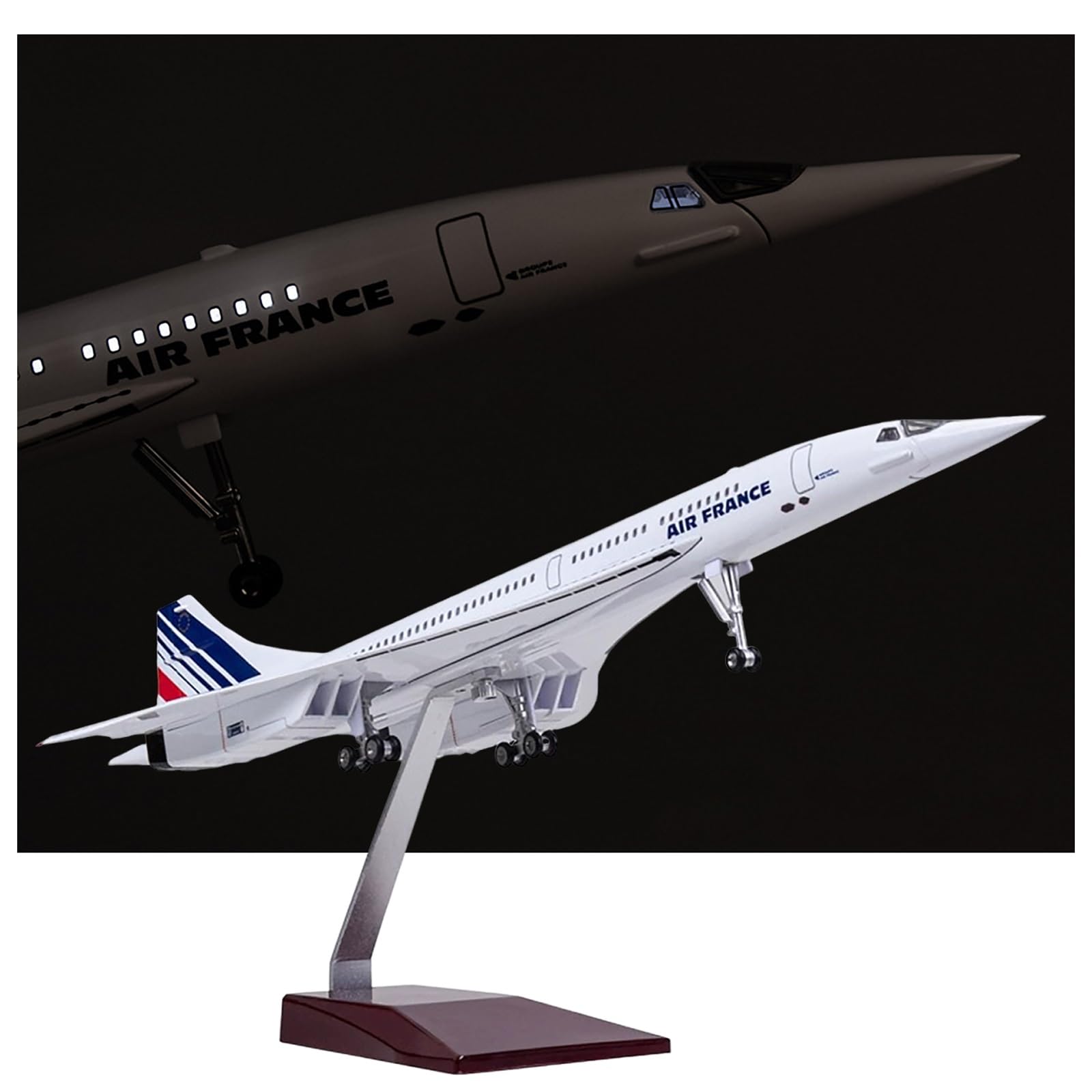 Amazon.co.jp: エールフランス製コンコルド模型飛行機 - 19.7インチ