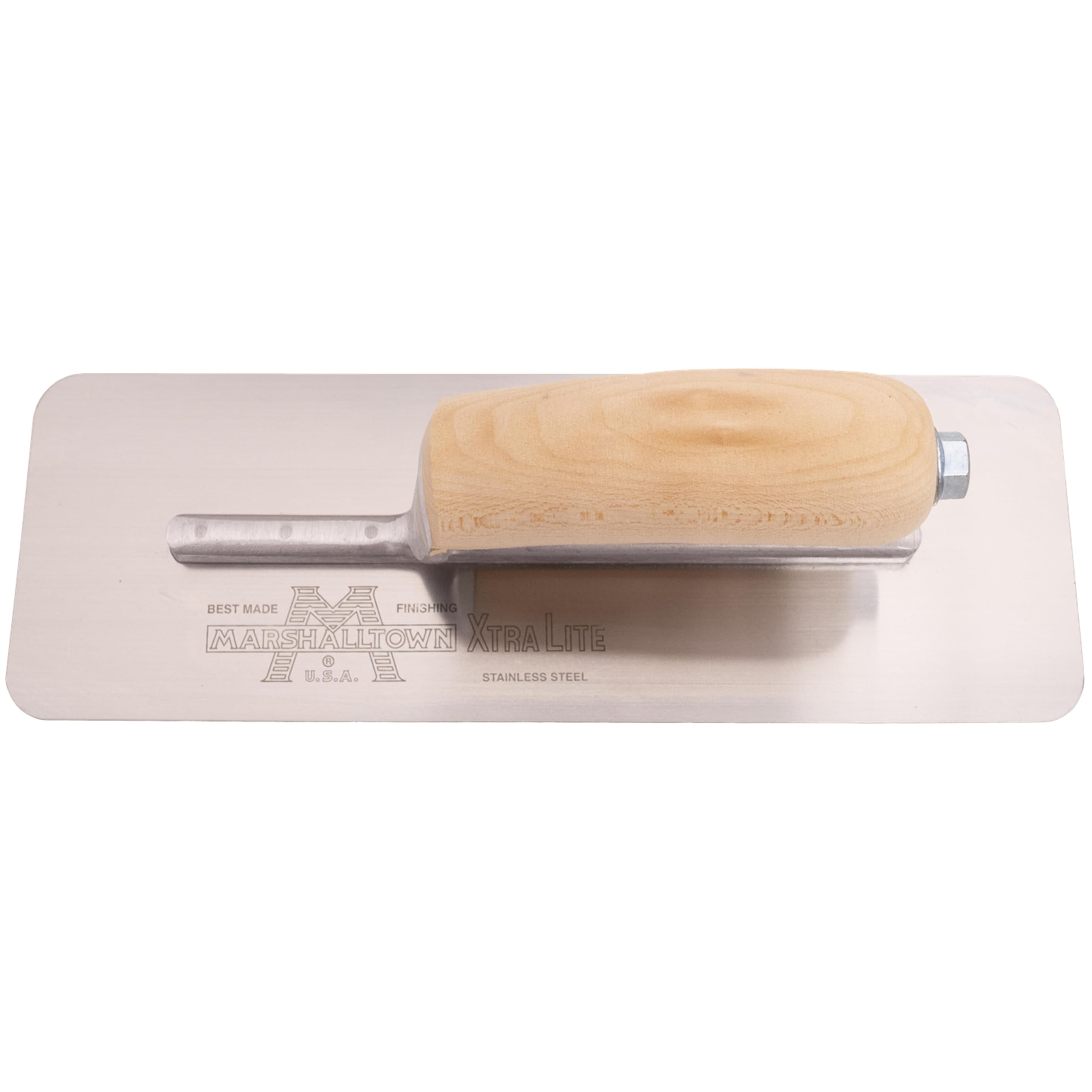MARSHALLTOWN The Premier Line MXS11SS 11-Inch by 3-3/4-Inch Stainless Steel Venetian Plastering Trowel-Wood Handle - Image 3