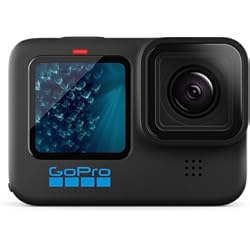 Goprocom GoPro HERO11 Black - Cámara de acción a Prueba de Agua con Video Ultra HD 5.3K60, Fotos de 27MP, Sensor de Imagen de 1/1.9", transmisión en Vivo, cámara Web, estabilización