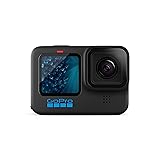 GoPro HERO11 Black – wasserdichte Action-Kamera mit 5,3K60 Ultra HD-Video, 27 MP Fotos, 1/1,9-Zoll-Bildsensor, Live-Streaming, Webcam, Stabilisierung