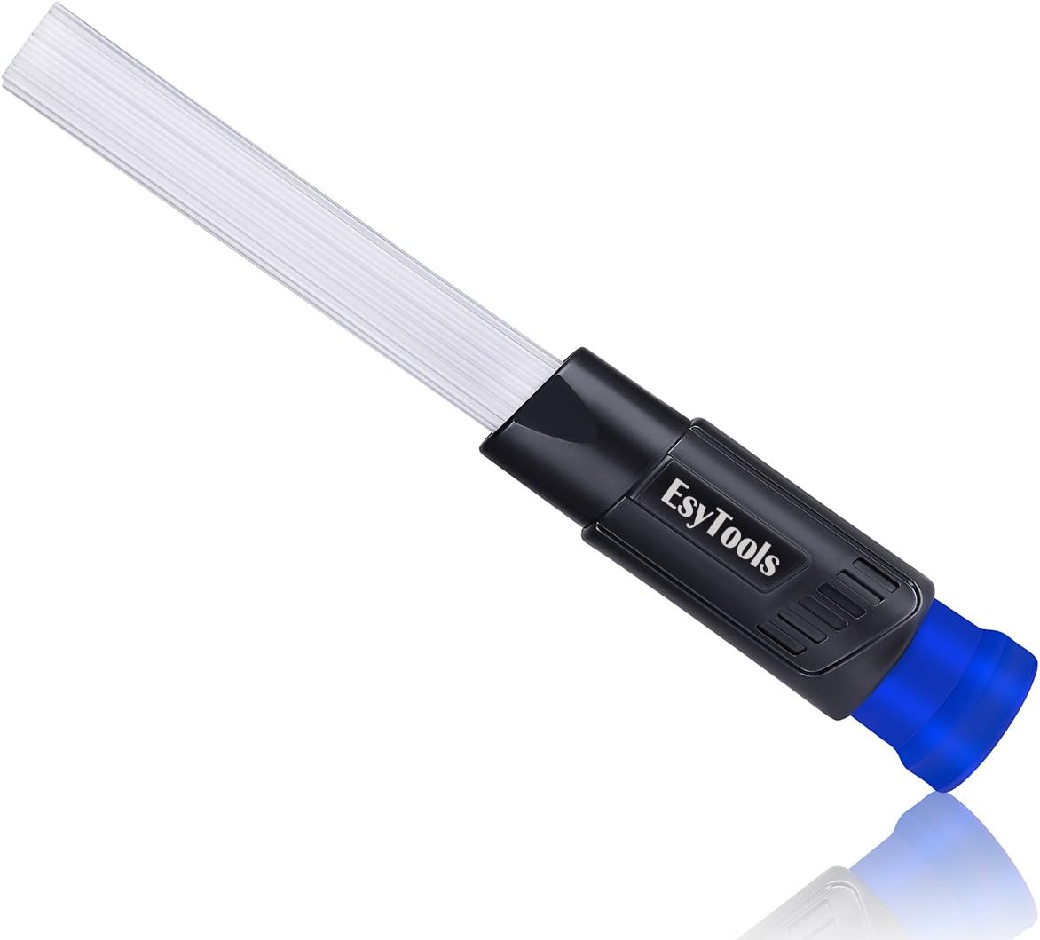 Esytools Dust Brush Cleaner Dust pro Vacuum Attachment for Air VentsDirt Remover Universal Vac Attachment with Adapter As Seen on TV by