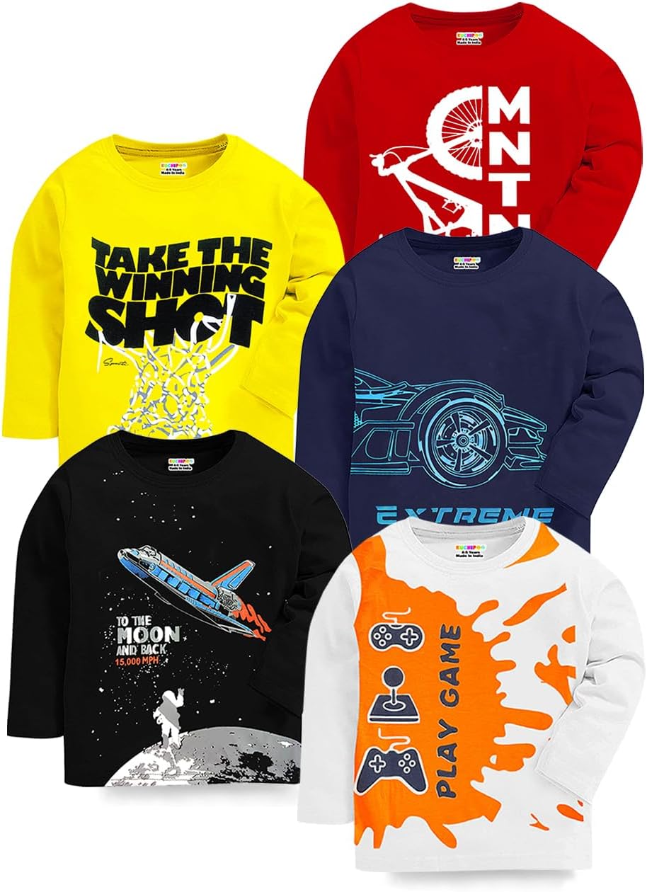 Boys Full Sleeves Cotton T-Shirt