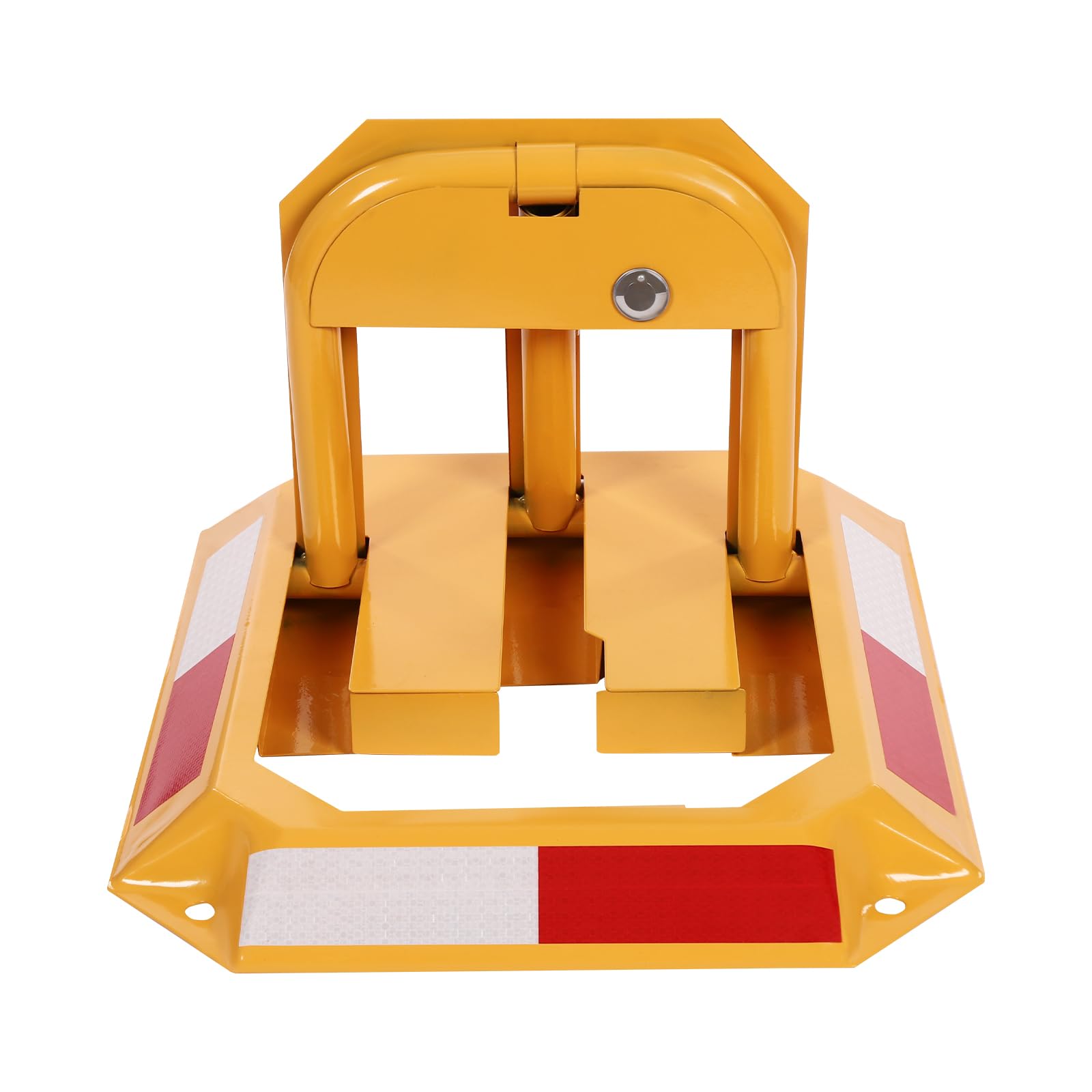 Parking Blocker Barriers, Foldable Car Parking Space Lock Parking Lock Manual Lockable Parking Space Block with 3 Keys, for Home, Commercial Parking Space Occupancy Prevention