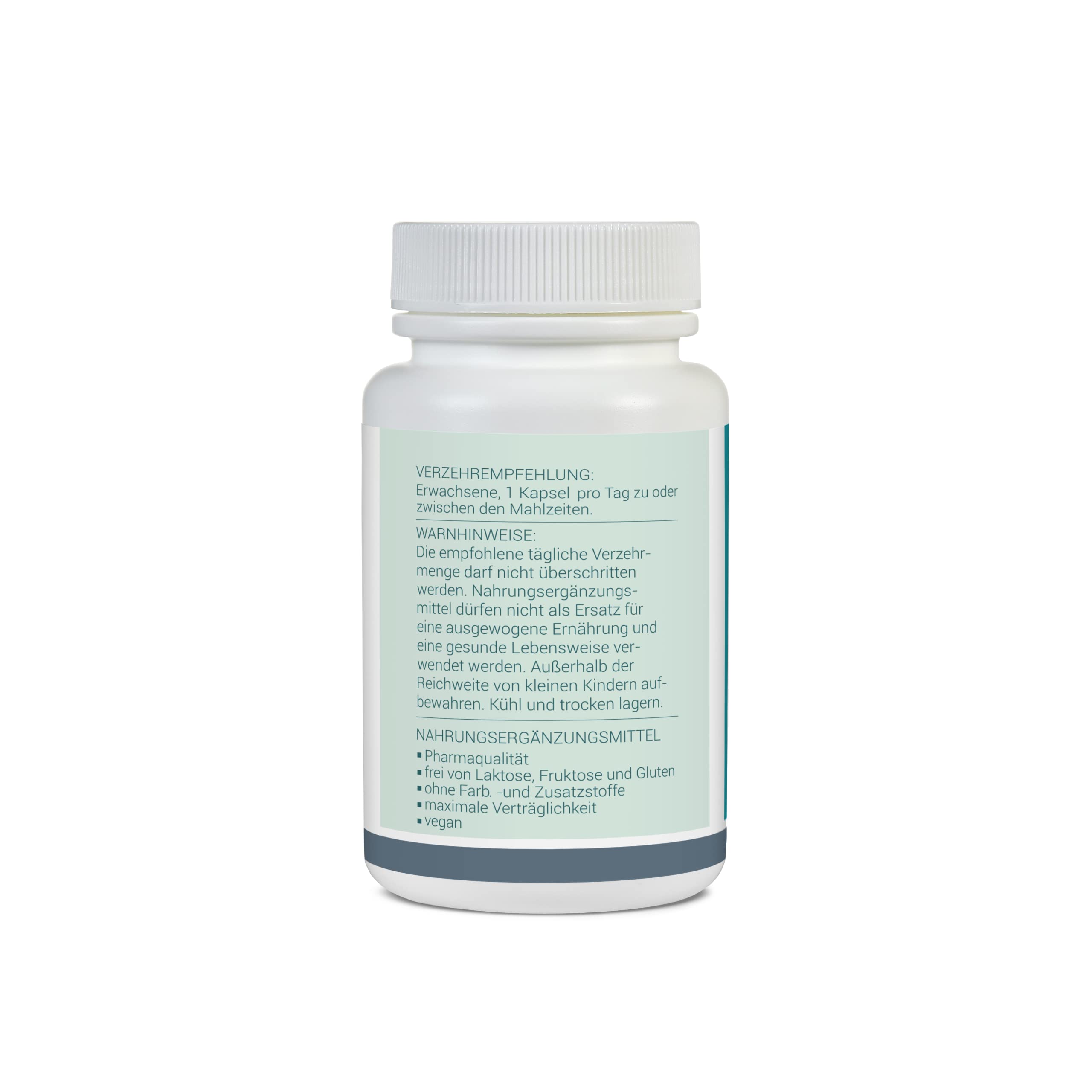 Kupferbisglycinat - 120 Kapseln (1 Kaps. enthält 2mg Kupfer aus Kupferbisglycinat) - Premium Qualität - ohne Zusätze - reine und hochwertige Substanzen
