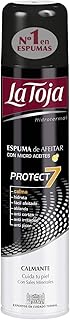 La Toja - Espuma Afeitado Protect 7 - Enriquecida con Micro Aceites y Sales Minerales - 4 unidades de 300ml