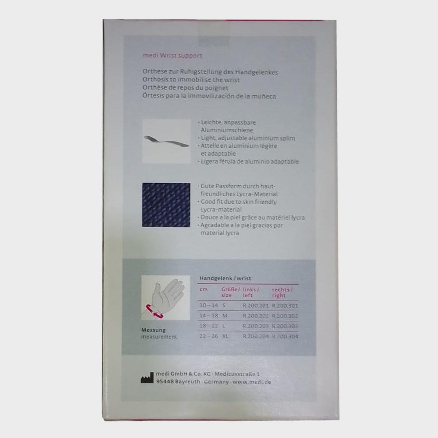 Medi Wrist Support Polsbrace