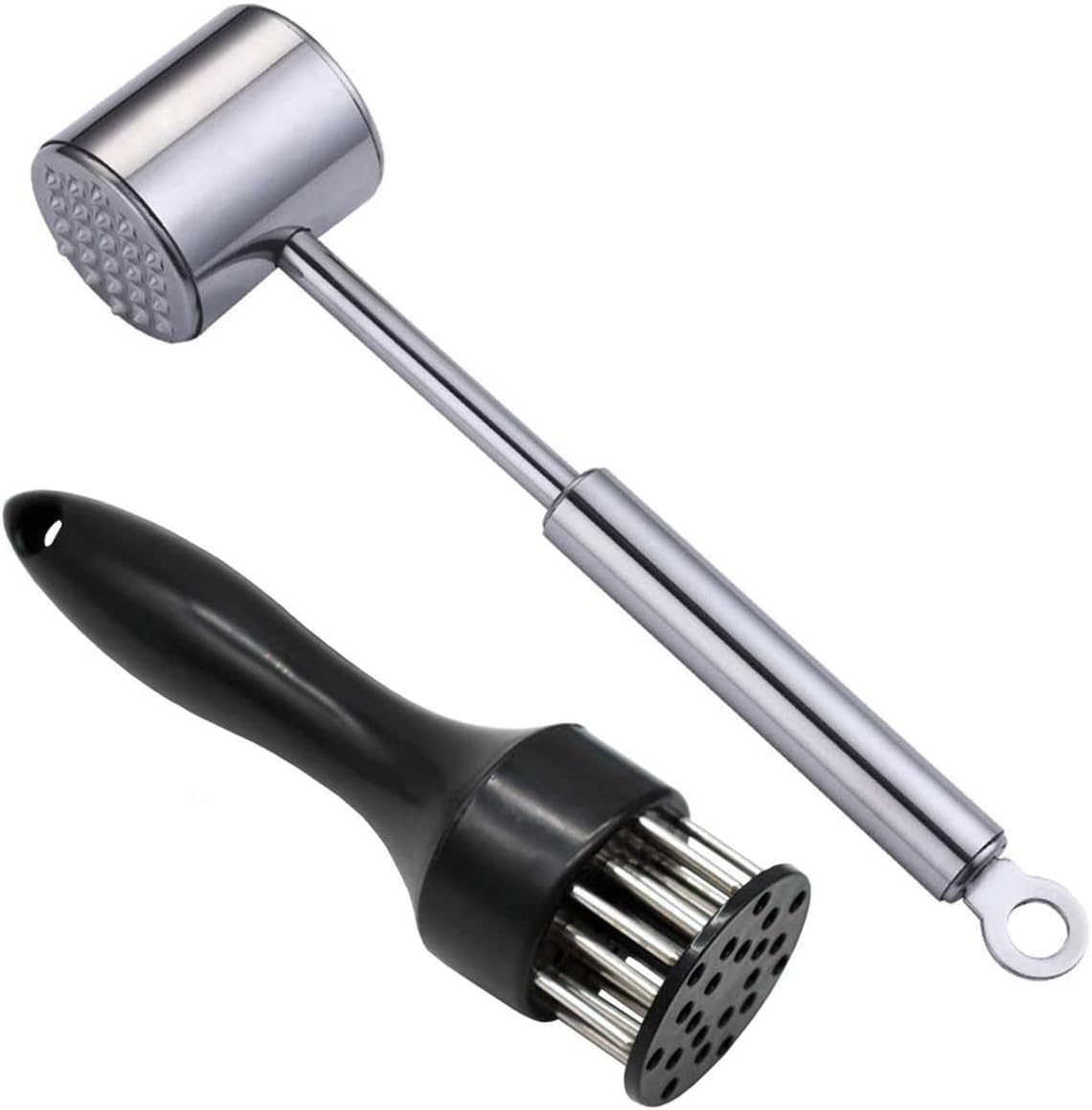 Meat Tenderisers,Xiuyer Tender Meat Mallet Stainless Steel Dual Sided