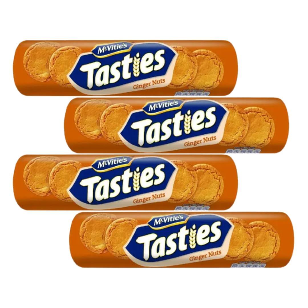 Biscuit Bundle Containing Tasties Ginger Nut 300g (4 Pack)