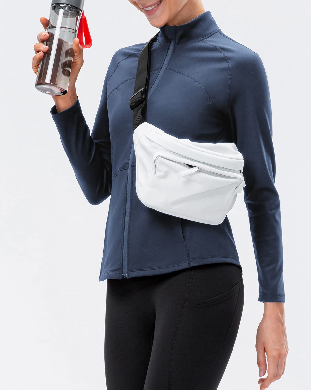 Sportshirt Damen Langarm Fleece Laufshirt Sporttop Langarmshirt Damen Sport für Yoga, Fitness, Joggen und Outdoor-Sport-Top