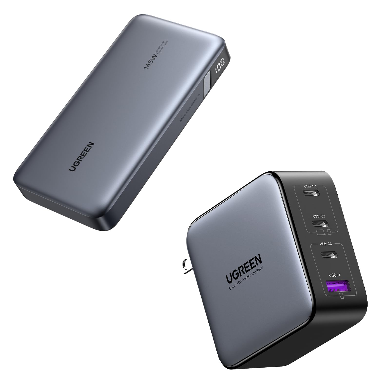 Amazon.com: UGREEN Power Bank Bundle with 100W USB C Charger for