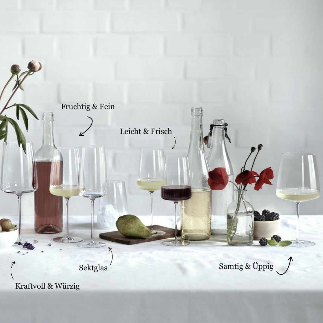 Zwiesel Glas Kieliszki do wina, aksamitne i bujne Simplify (zestaw 2 szt.), ręcznie dmuchane kieliszki do wina, wysokiej jakości kryształowe szklanki Tritan® do wina (nr art. 122056)
