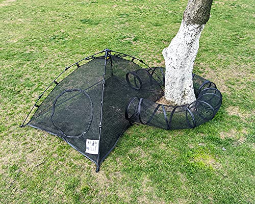 Outdoor Cat Enclosures Cat Tent Outdoor Pop Up Pet Playpen with One Cat Tunnels Portable Cat Playhouse (Play Tents for… - Image 4