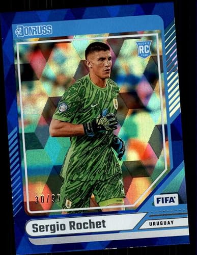 2024-25 Donruss FIFA Soccer Blue Cubic 37 Sergio Rochet S99 Uruguay Official Futbul Trading Card (Stock Photo Shown, Near Mint to Mint Condition)