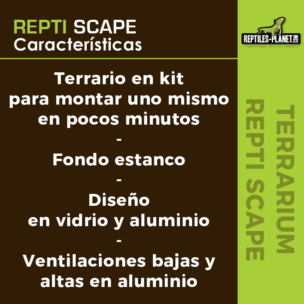 Reptiles Planet -Terrario de Aluminio - Repti Scape L90-91,4x45,7x45,7 cm