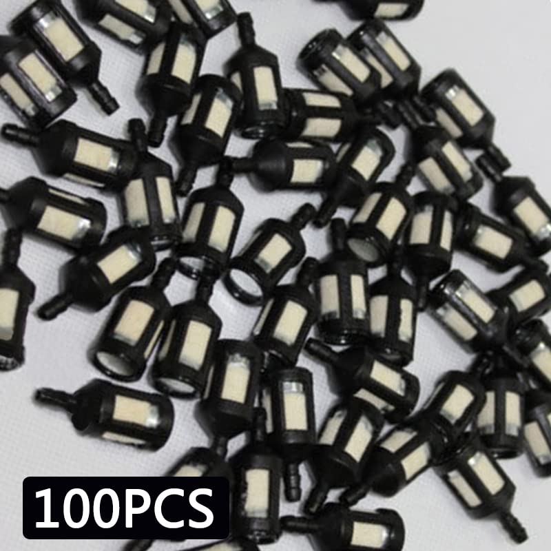 100 Uds. Filtros de Combustible Aptos for Motosierra, repuestos for Motosierra, Piezas de Herramientas Piezas de Repuesto