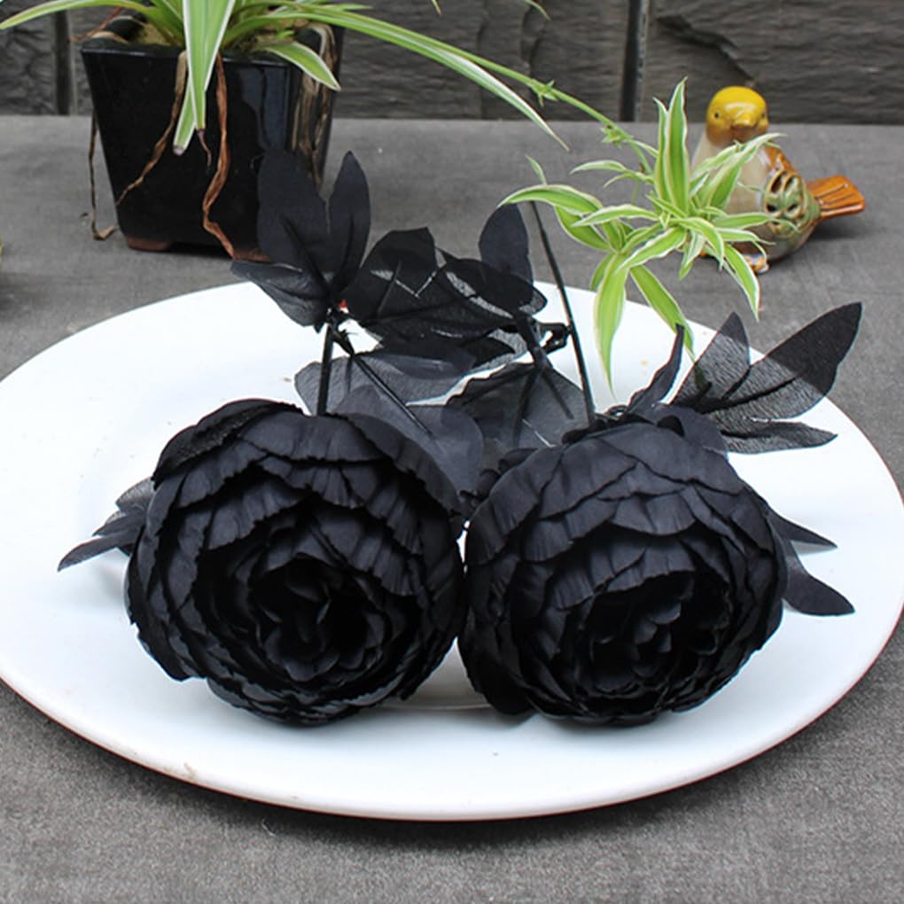 Künstliche Pfingstrosen aus Seide, für Innen- und Außenbereich, Pfingstrosen, künstliche Blumen, Hochzeit, künstlich, Blumenstrauß, Zhizhi-Beeren, 3 Sets
