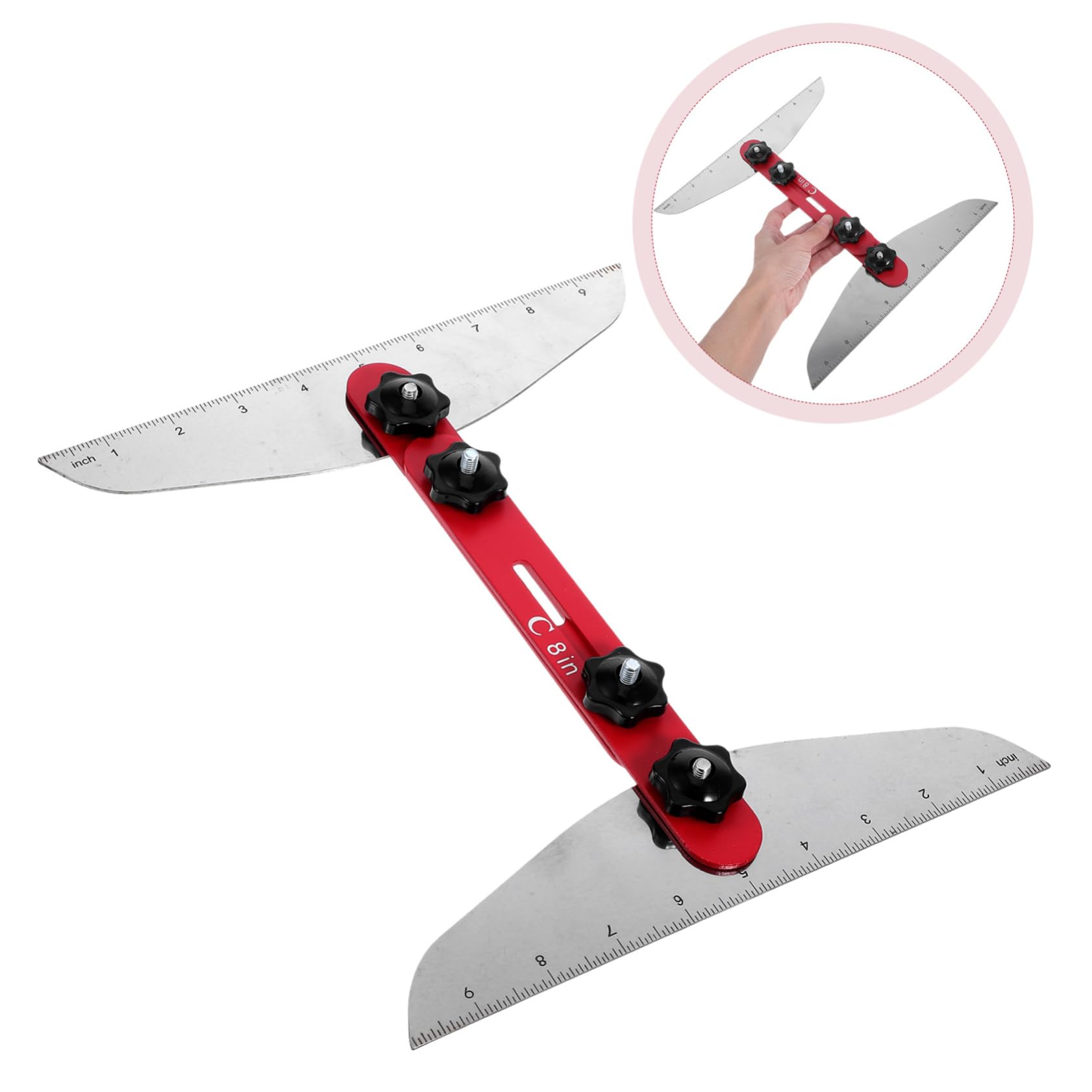 Artibetter 1set Strumento Di Misurazione Per Gradini Metallo e Portatile Per Progetti Di Falegnameria e Ristrutturazione Di Scale Strumenti Di Misura Per Battistrada e Contragradini
