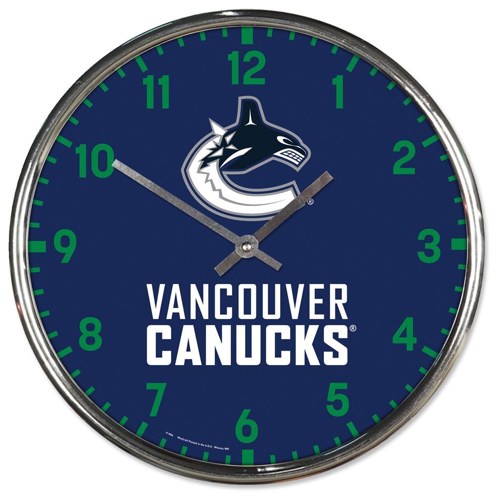 Wincraft NHL Vancouver Canucks Chrome Clock