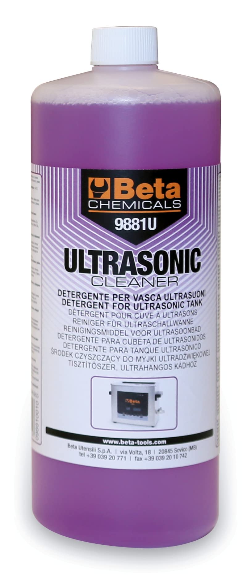 Detergente industriale alcalino per vasca ultrasuoni Lt 1 Beta