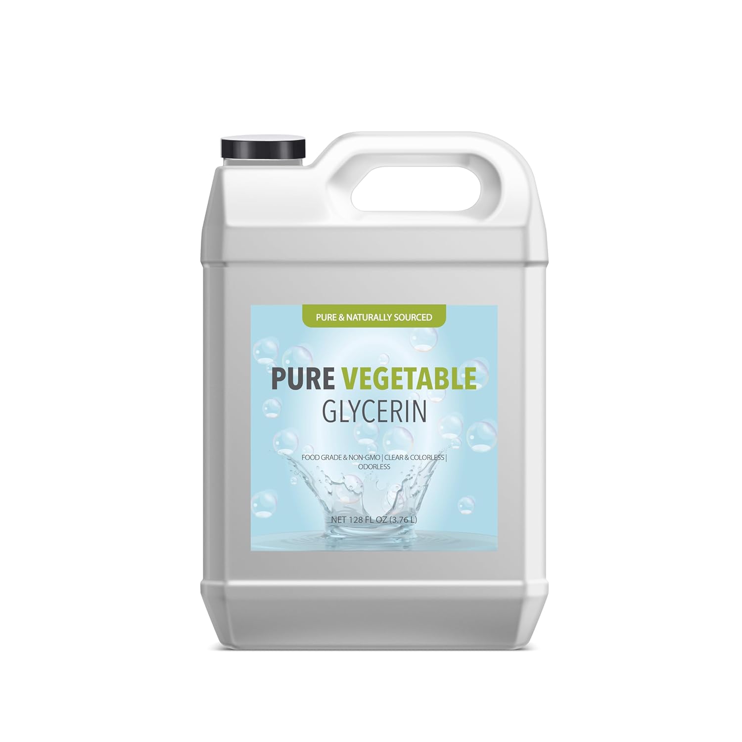 Pure Original Ingredients Vegetable Glycerin (1 Gallon) Food Grade, Vegan, Hypoallergenic, Odorless, Colorless