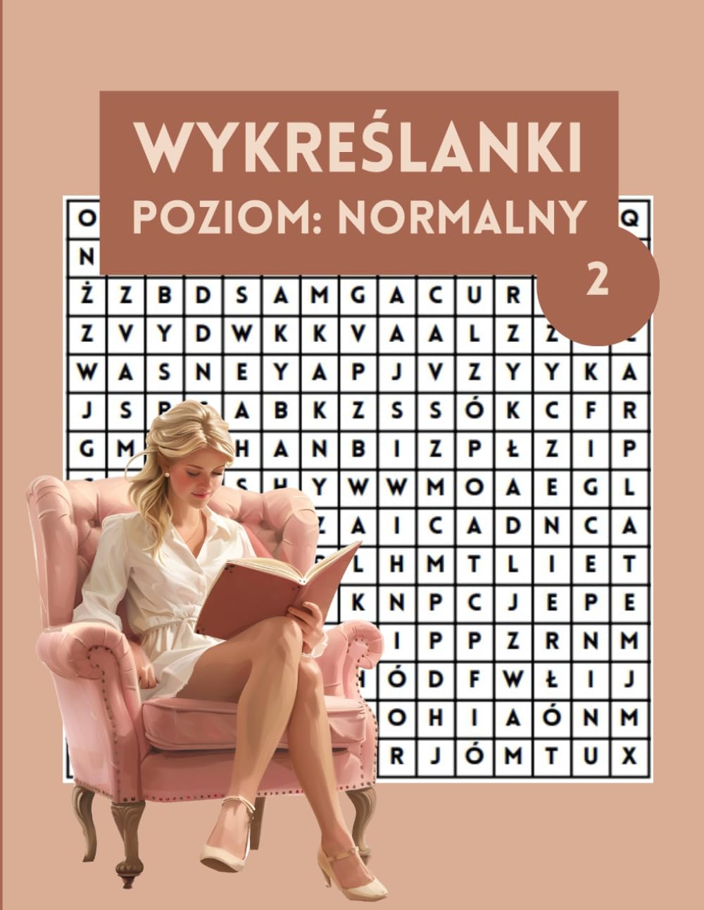 Relaksujące Wykreślanki Dla Dzieci I Dorosłych Poziom Normalny: Stymulujące mózg zagadki do rozwiązania z całą rodziną (Polish Word Searchs)