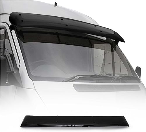 OMAC Protector de parabrisas delantero para Dodge Sprinter 2003-2006 Negro Humo