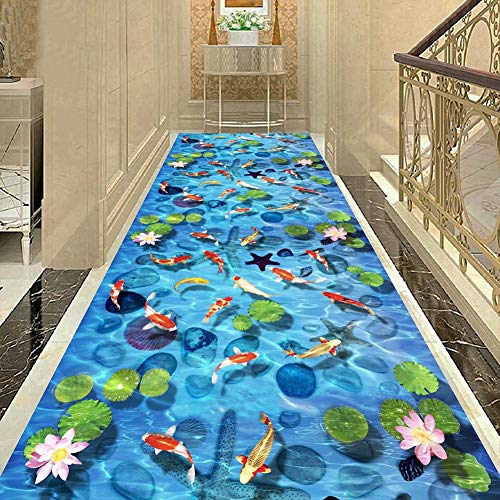 Moquette de passage multicolore 1.4x2m au design graphique unique - 3