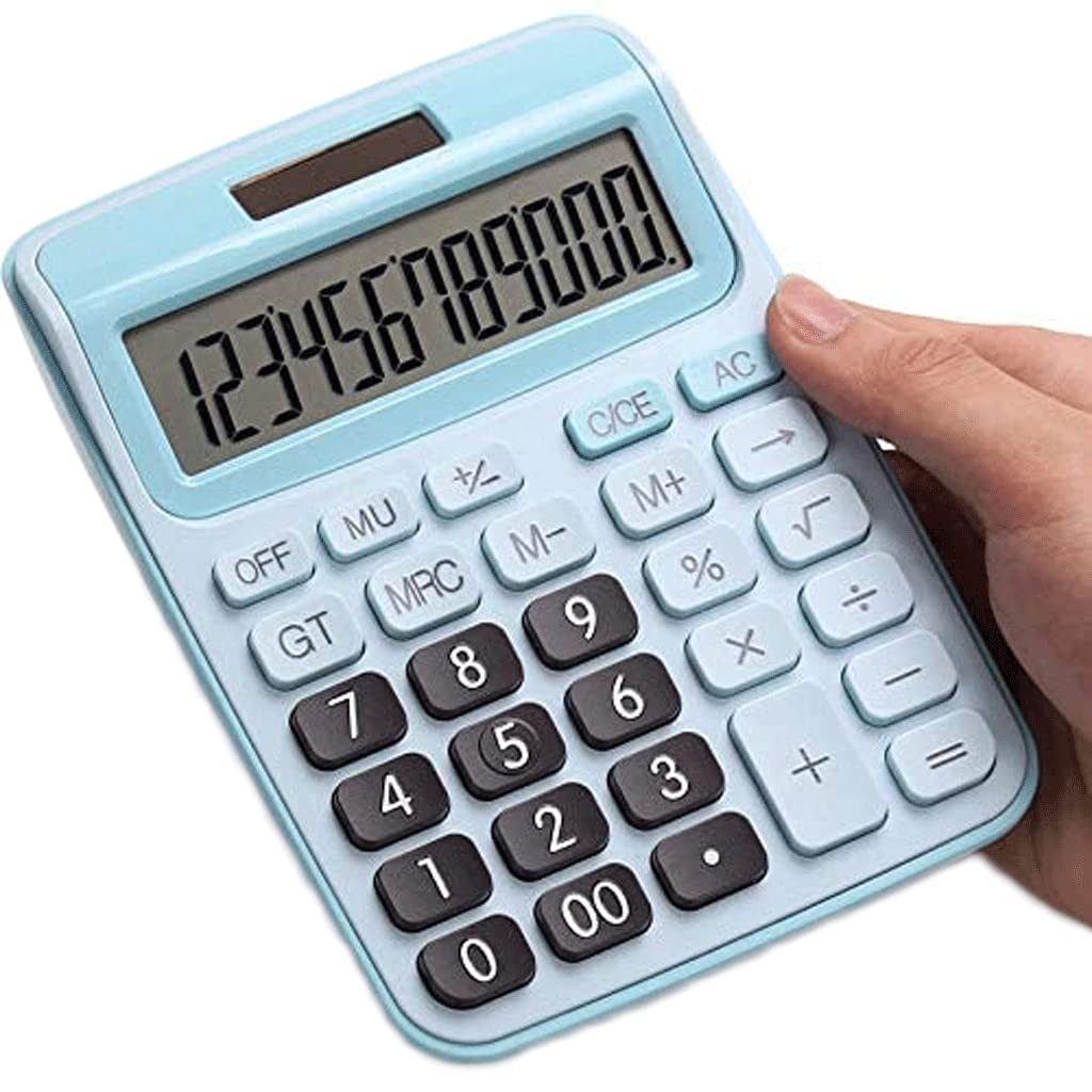 ZZTWER Desktop Calculator，Calculator with Voic，Cute Candy Color Basic Calculator，Standard Function for Office, Home, School