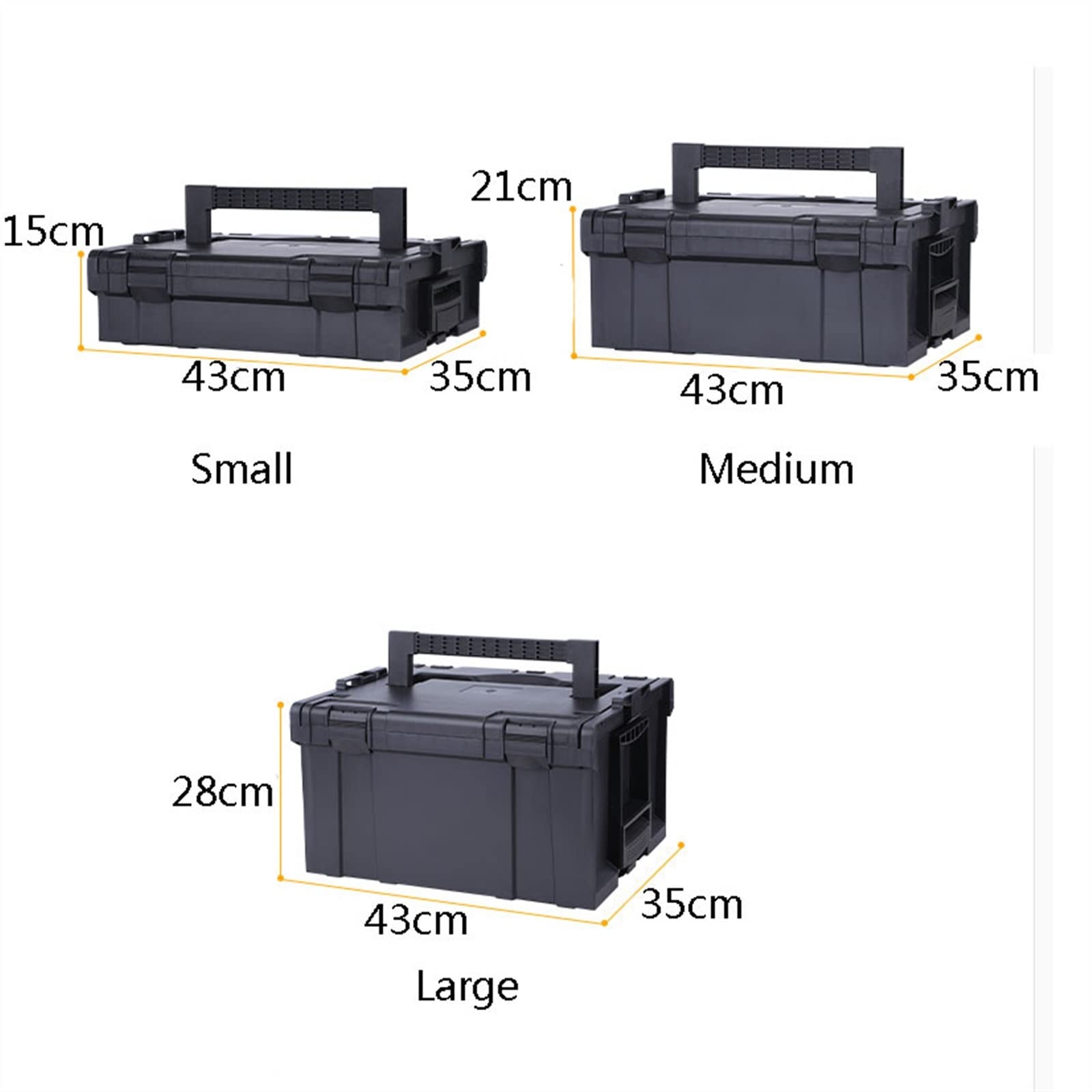 Boîte à Outils Portable Mutispandex – Sac Organisateur Rigide EVA – Pour Ranger Petites Pièces, Matériel, Fournitures De Bureau – Noir
