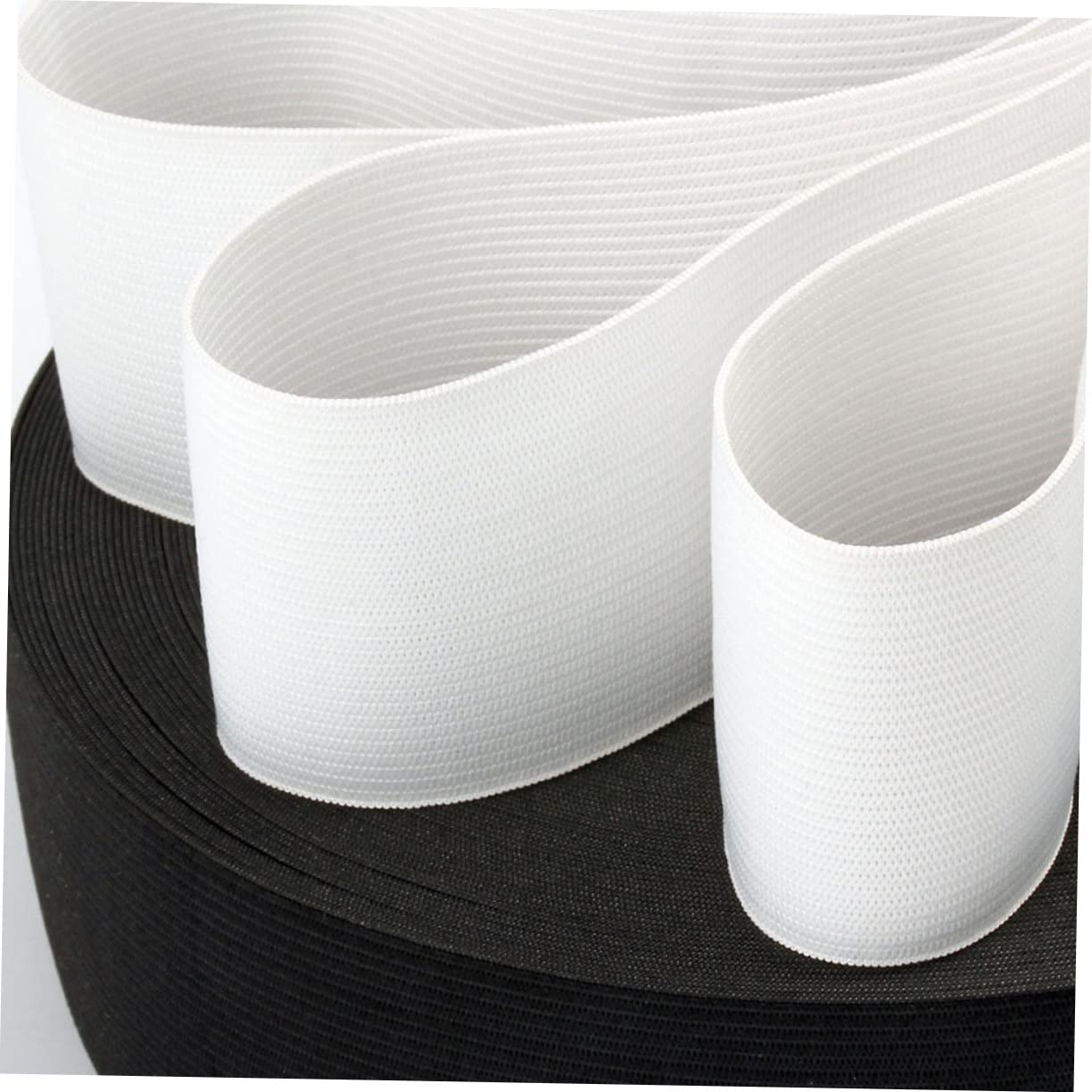 Elastico Piatto per Cucire Metri Bianco Elastici da Cucito per Vestiti Pantaloni Gonne Biancheria Intima e Progetti Fai da Te