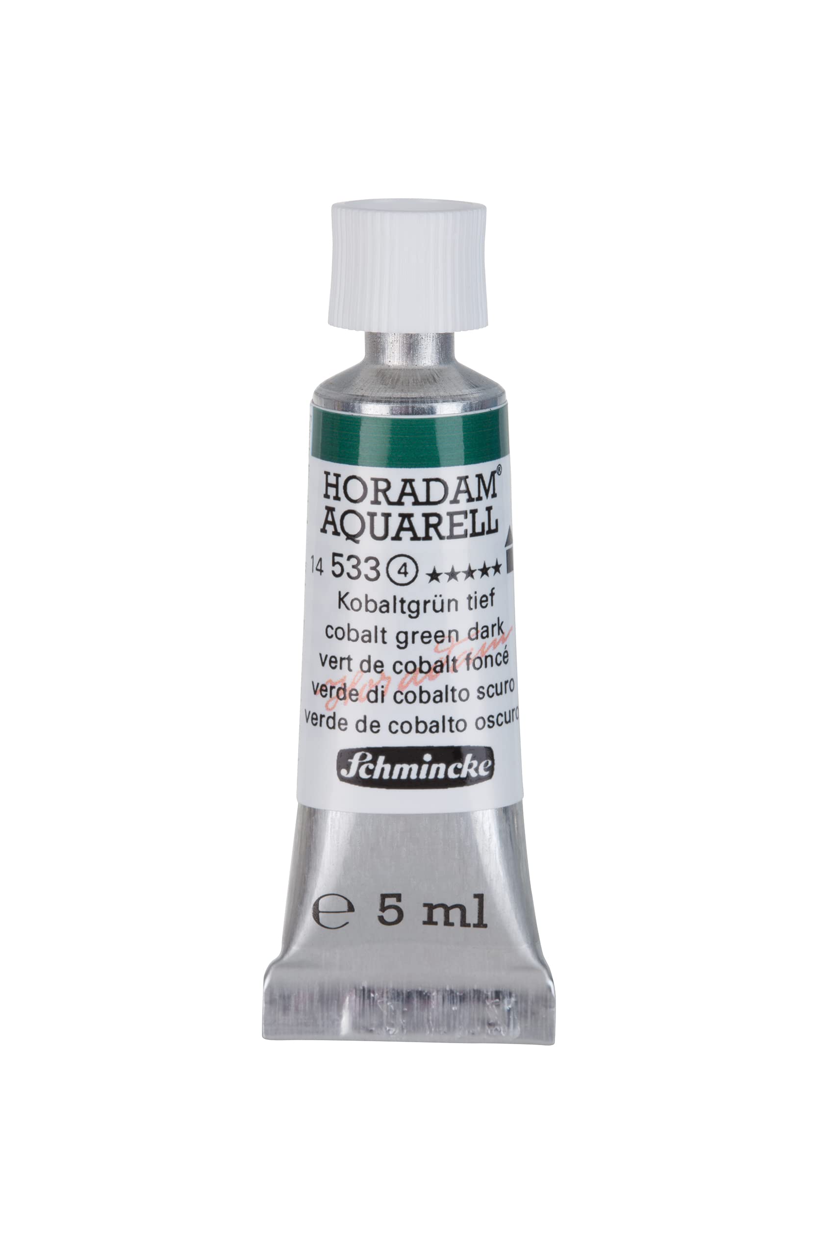 Schmincke 533 Cobalt Green Dark - Horadam® Aquarell - Finest Artists' Watercolours, Deep Cobalt Green - 5 Ml