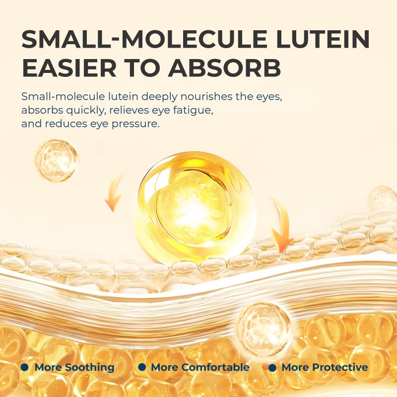 Under Eye Patches, Bright Eye Mask with Lutein for Dark Circles & Puffy Eyes, Ideal Eye Treatment Skin Care Gift for Women & Men (3 Pack/ 9 Pairs)