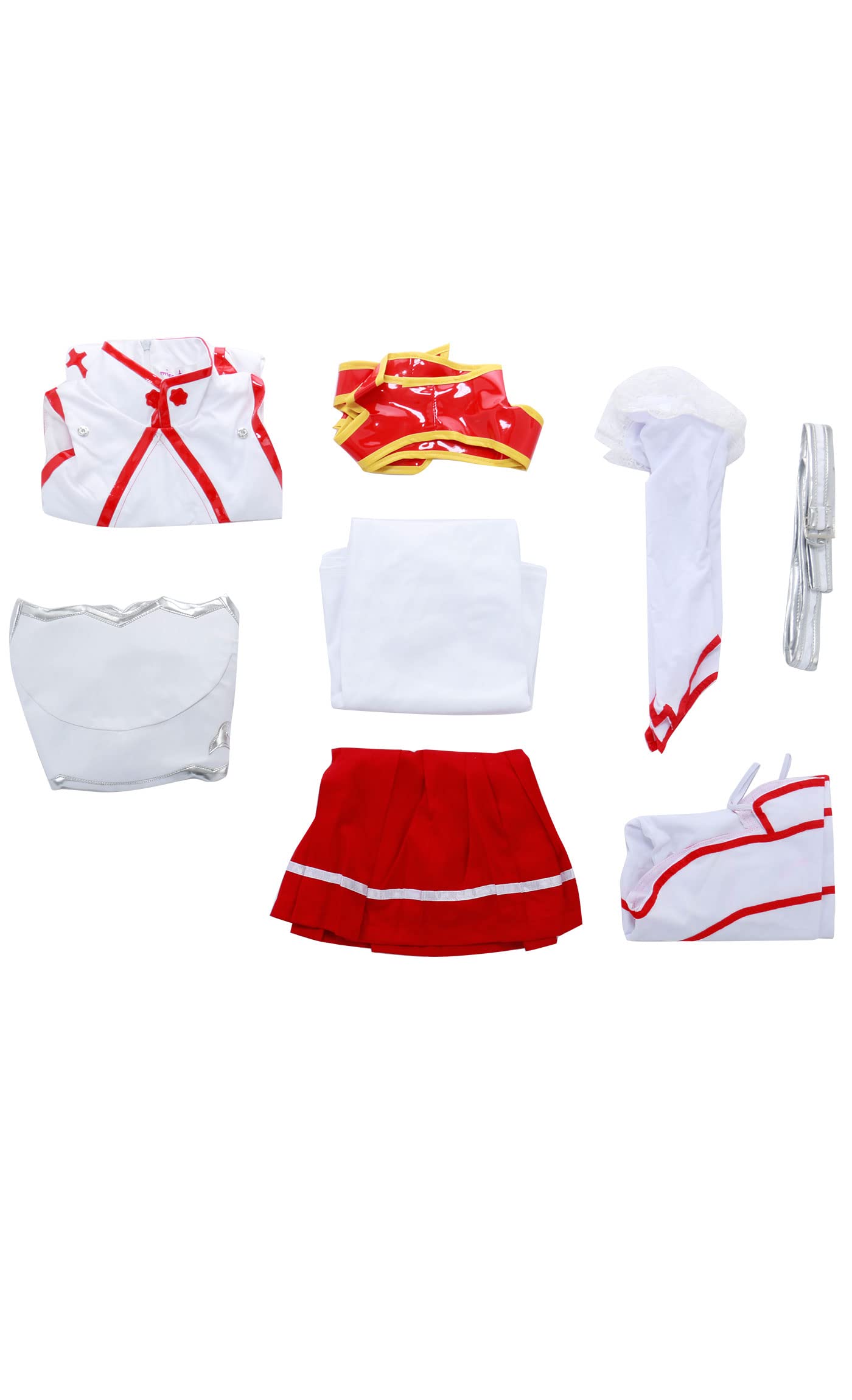 miccostumes Damen Deluxe Full Set Anime Cosplay Kostüm mit Brustplatte