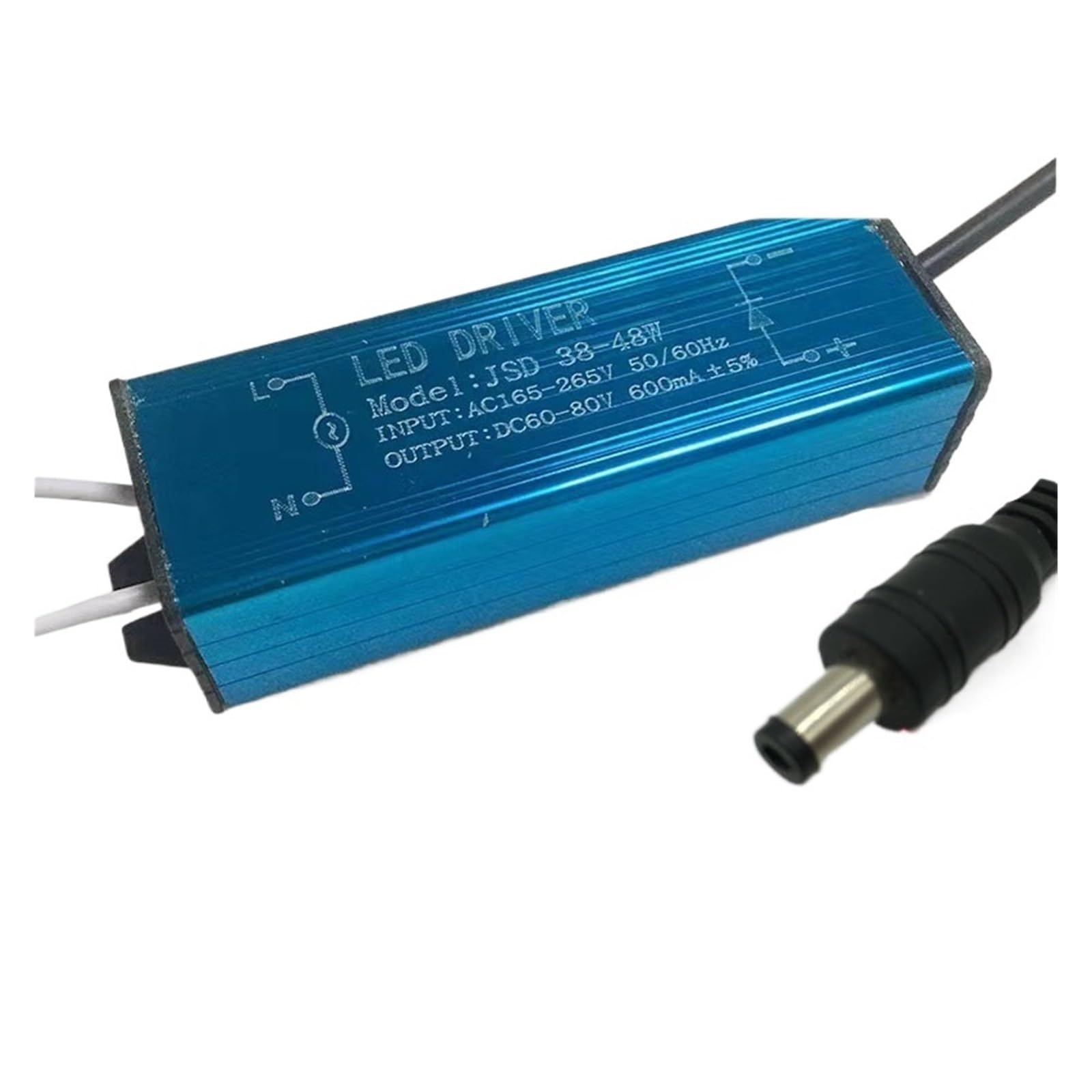 Alimentation panneau LED plat anti-scintillement étanche 38-48W HEPBAK