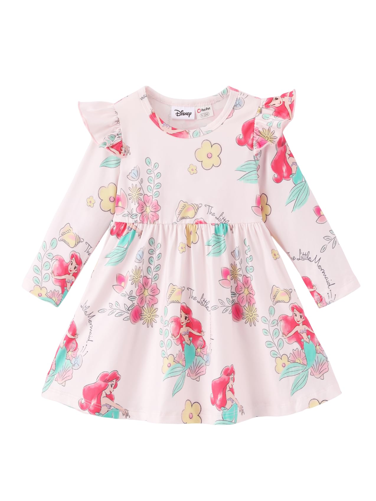 Disney Girls Dress Ruffled Long Sleeve Fall Winter Clothes Baby to Toddler