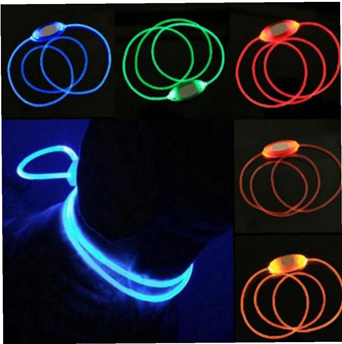 犬の首輪光る犬の首輪発光ペットledフラッシュナイトカラー小型中型大型犬用 特別訳あり特価