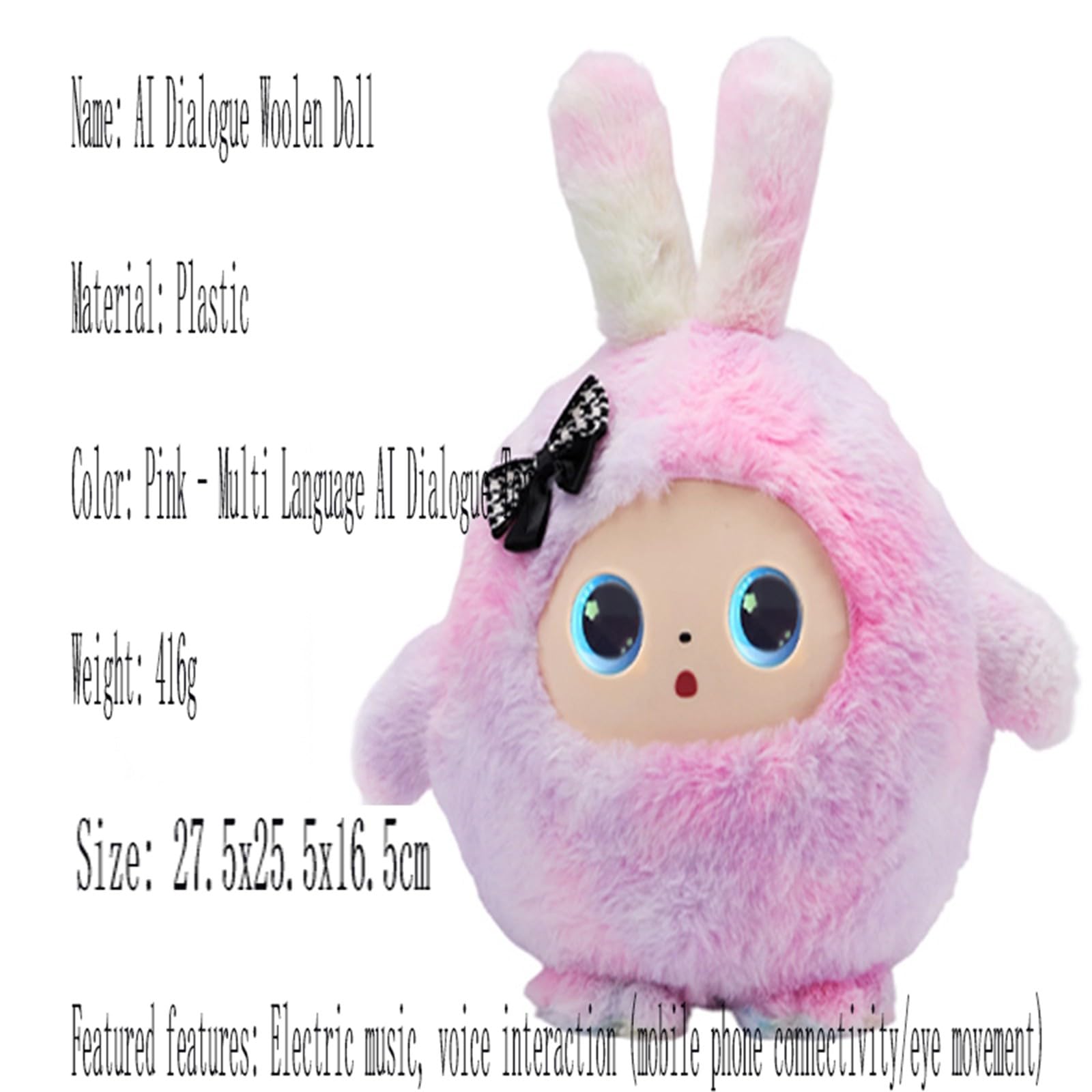 Marca Peluche Interactivo Electrónico Juguete Inteligente para Niños con Sonido Música y Luces Cuentos y Canciones Infantiles B