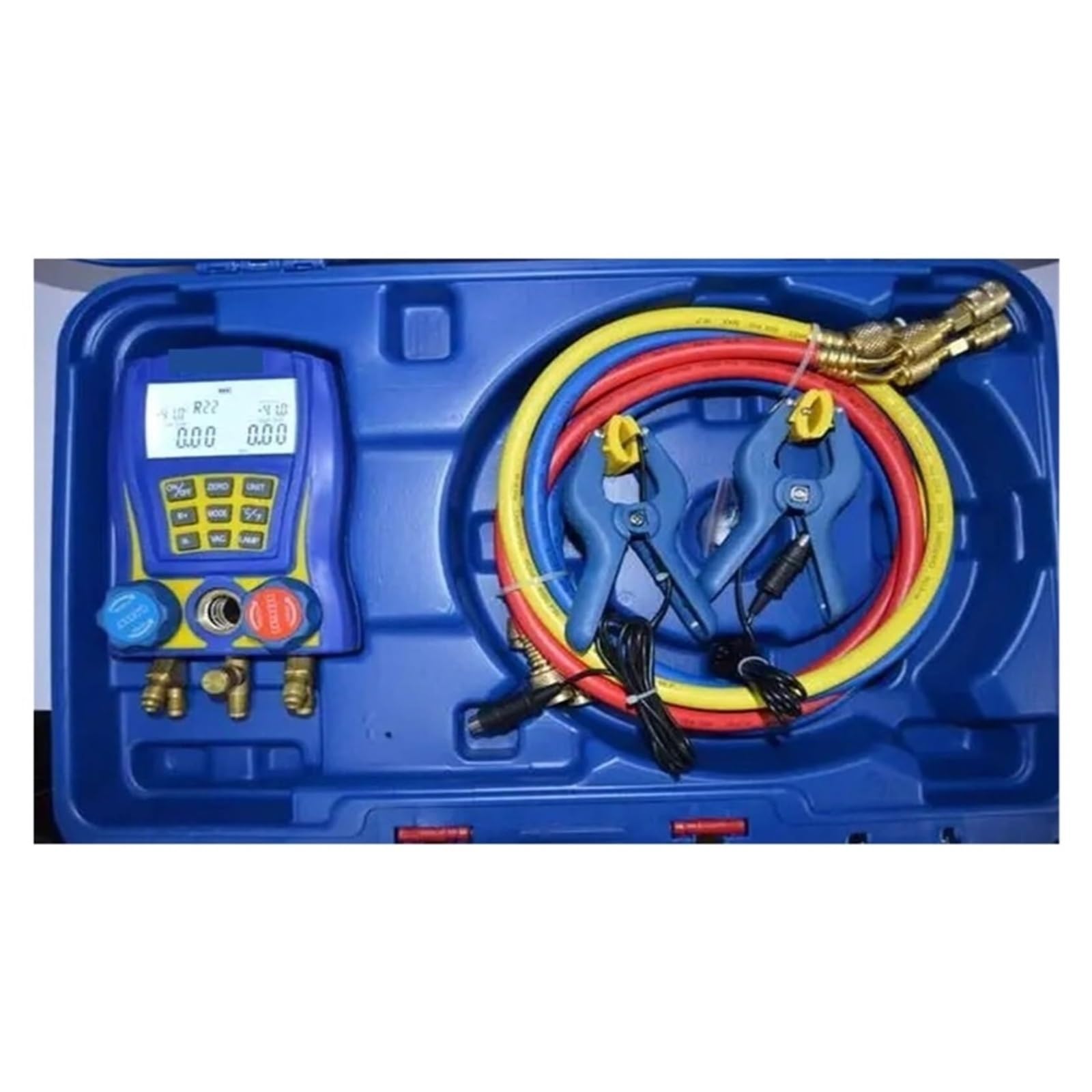 Manometro industriale, Display Digitale Con Manometro Elettronico Dei Collettori Di Refrigerazione, Strumento Compressore Per Pressione Del Vuoto