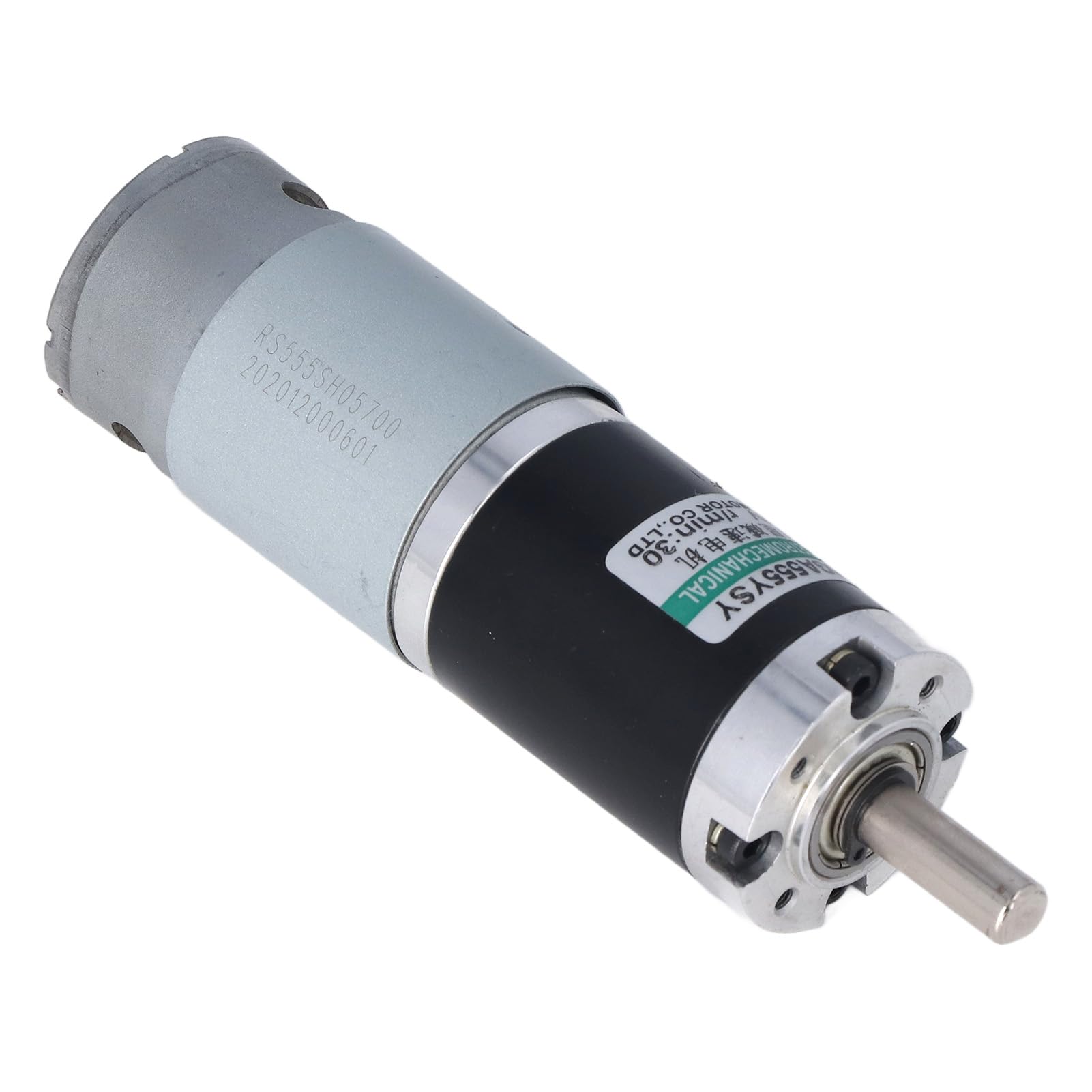 Motor de engranaje planetario de 15 W CC 12 V, motor de cobre de baja velocidad CW CCW 0,15 A 30 RPM para coche RC, modelo de robot, juguetes de motor de bricolaje y equipos (30 rpm)