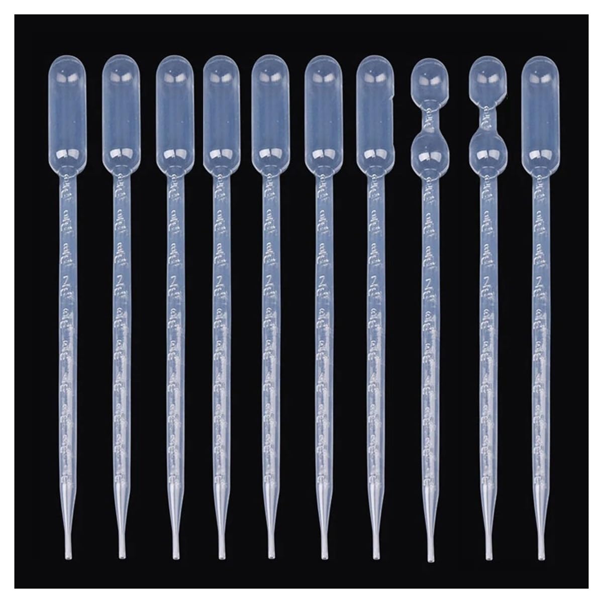 Cristalería de Laboratorio Pipetas de plástico desechables de 10 ml, gotero graduado, transparentes, suministros for experimentos de laboratorio, 50 a 1000 unidades(500 pieces)
