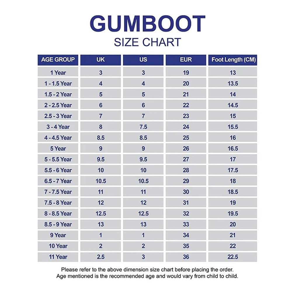 Little Surprise Box Blue & White Band Rubber Rain Gumboots for kids-29EU - Image 2 thumbnail