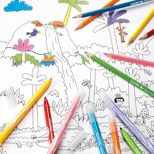 Maped - Filzstifte/Fasermaler COLOR’PEPS JUNGLE mit mittlerer Spitze - 12x Stifte, sortiert