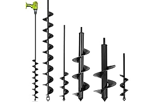 DEWALT Auger Drill Bit for Planting - 5 Set Heavy Duty Garden...