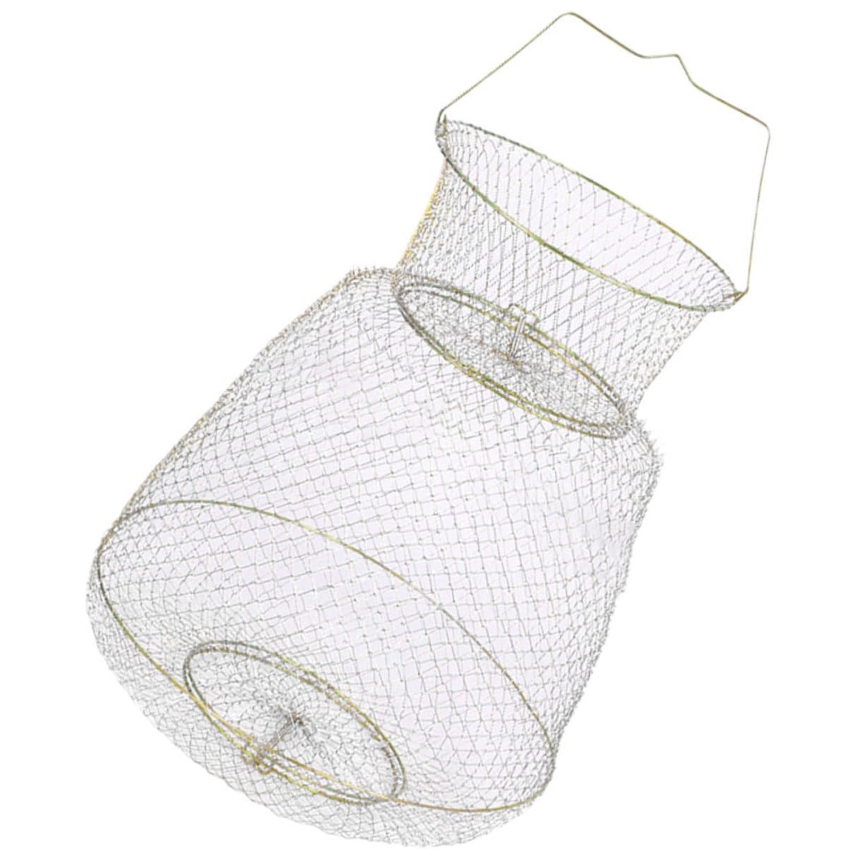 TOYANDONA Contenitore Per Cattura Dei Pesci in Metallo Rete Da Pesca Portatile Protezione Per Pesci Catturati Conservazione Temporanea